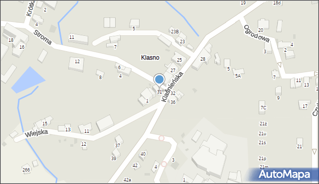 Wieliczka, Klaśnieńska, 31, mapa Wieliczka