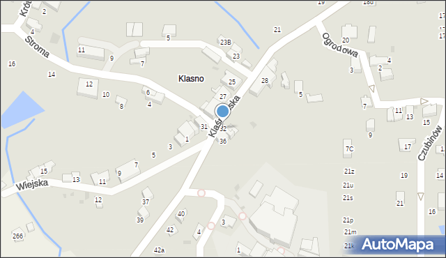 Wieliczka, Klaśnieńska, 32, mapa Wieliczka