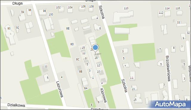 Wierzchowisko, Klonowa, 18, mapa Wierzchowisko