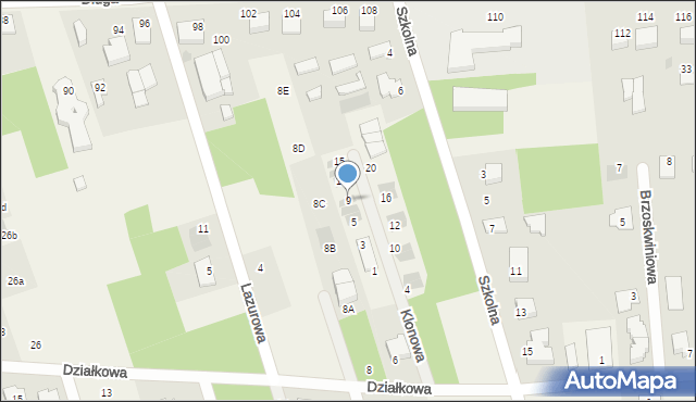 Wierzchowisko, Klonowa, 9, mapa Wierzchowisko