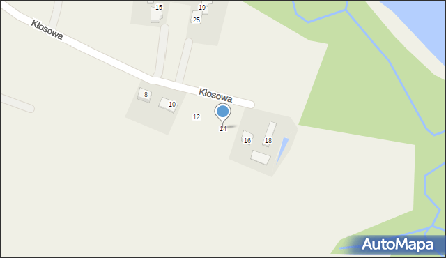 Witkowice, Kłosowa, 14, mapa Witkowice