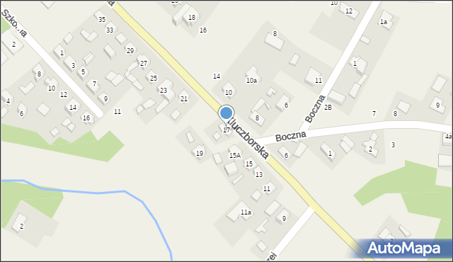 Wojciechów, Kluczborska, 17, mapa Wojciechów