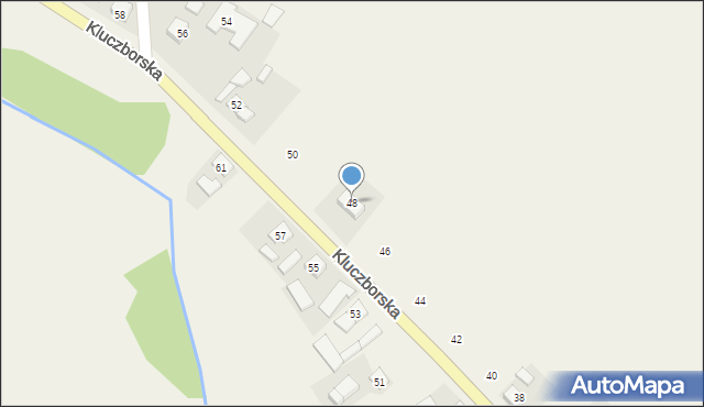 Wojciechów, Kluczborska, 48, mapa Wojciechów