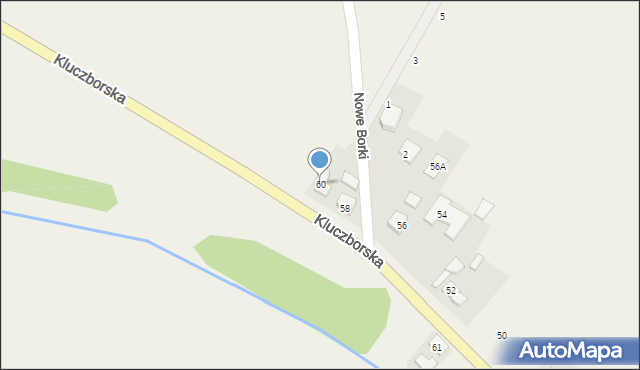 Wojciechów, Kluczborska, 60, mapa Wojciechów