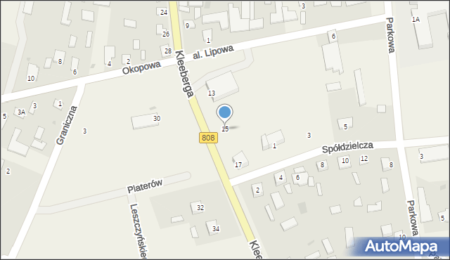 Wojcieszków, Kleeberga Franciszka, gen., 15, mapa Wojcieszków