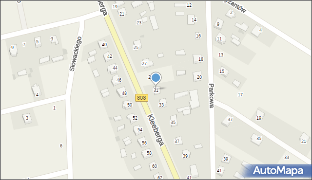 Wojcieszków, Kleeberga Franciszka, gen., 31, mapa Wojcieszków