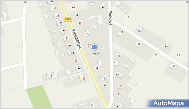 Wojcieszków, Kleeberga Franciszka, gen., 39, mapa Wojcieszków
