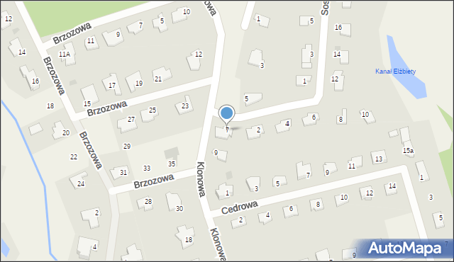 Wójtowo, Klonowa, 7, mapa Wójtowo