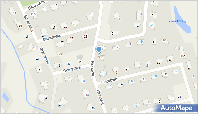 Wójtowo, Klonowa, 9, mapa Wójtowo