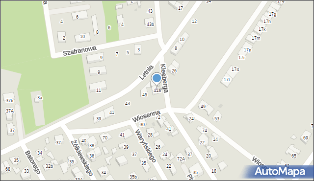 Wołomin, Kleeberga, 41a, mapa Wołomin