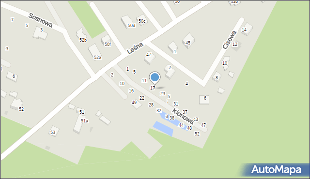 Wołów, Klonowa, 19, mapa Wołów