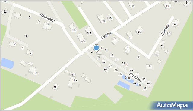 Wołów, Klonowa, 8, mapa Wołów