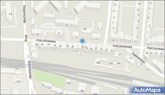 Wrocław, Kleczkowska, 32, mapa Wrocławia