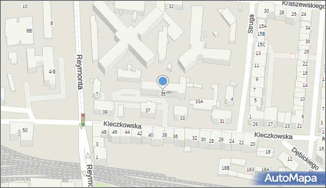 Wrocław, Kleczkowska, 35, mapa Wrocławia