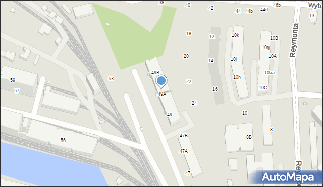 Wrocław, Kleczkowska, 49A, mapa Wrocławia