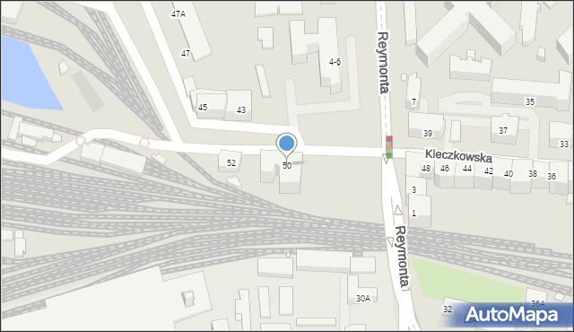 Wrocław, Kleczkowska, 50, mapa Wrocławia