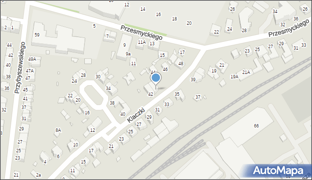 Wrocław, Klaczki Juliana, 42A, mapa Wrocławia
