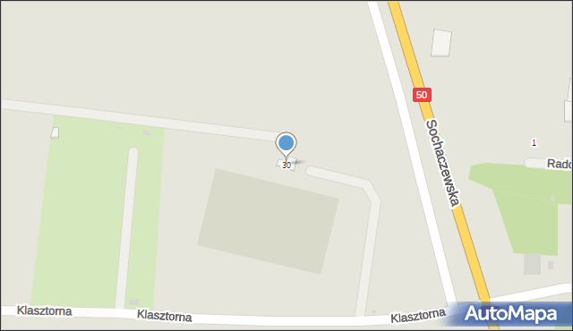 Wyszogród, Klasztorna, 30, mapa Wyszogród