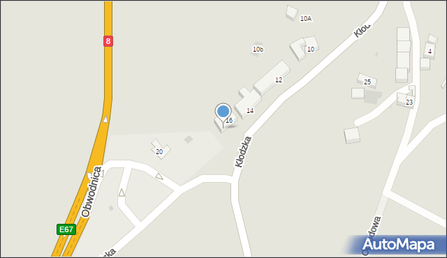 Ząbkowice Śląskie, Kłodzka, 18, mapa Ząbkowice Śląskie