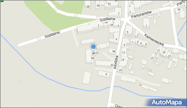 Ząbkowice Śląskie, Kłodzka, 8F, mapa Ząbkowice Śląskie