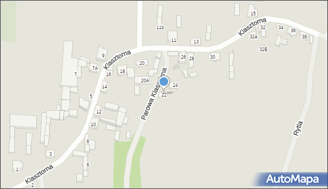 Zakroczym, Klasztorna, 22, mapa Zakroczym