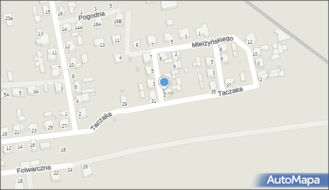 Zbąszyń, Klemczaka, ppor., 2, mapa Zbąszyń