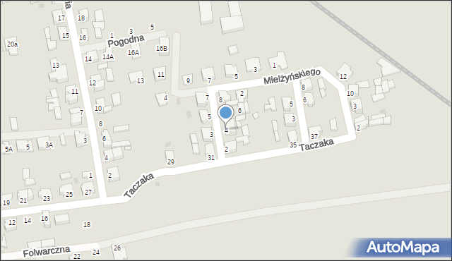 Zbąszyń, Klemczaka, ppor., 4, mapa Zbąszyń