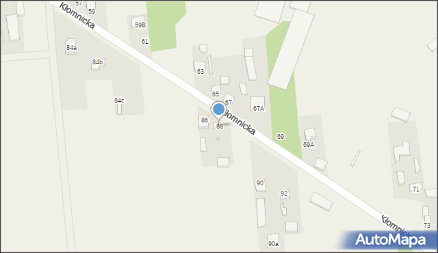 Zdrowa, Kłomnicka, 88, mapa Zdrowa