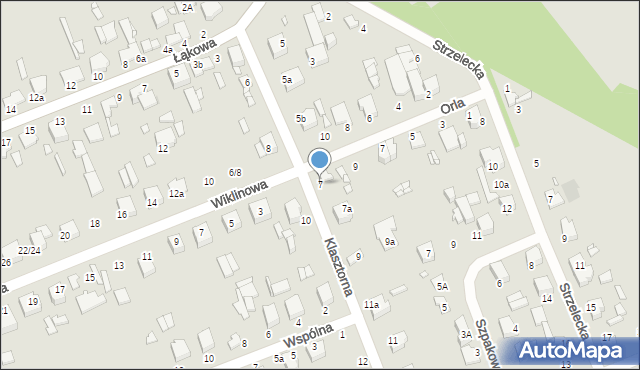 Zduńska Wola, Klasztorna, 7, mapa Zduńska Wola