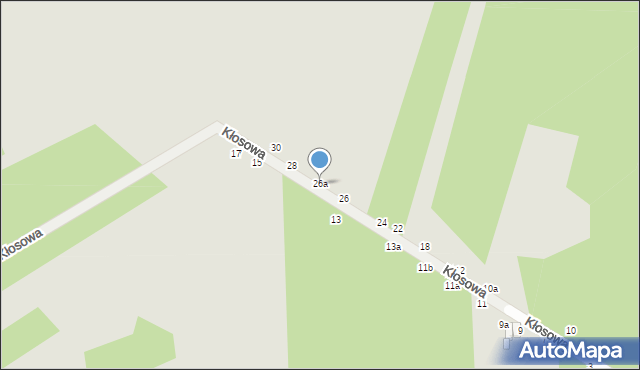 Zduńska Wola, Kłosowa, 26a, mapa Zduńska Wola
