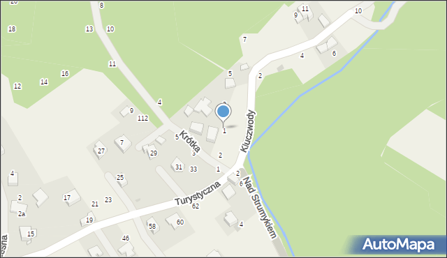 Zelków, Kluczwody, 1, mapa Zelków