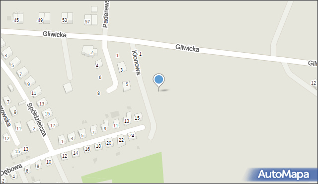 Ziębice, Klonowa, 3, mapa Ziębice