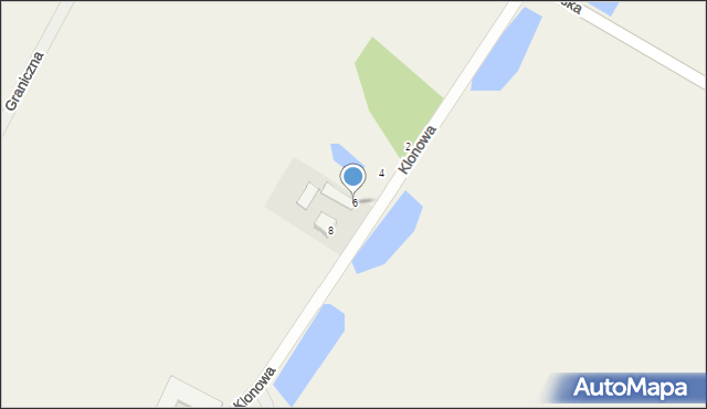 Zimnice, Klonowa, 6, mapa Zimnice
