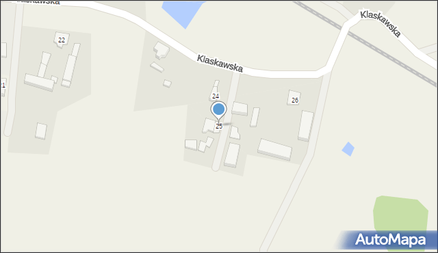 Złotowo, Klaskawska, 25, mapa Złotowo