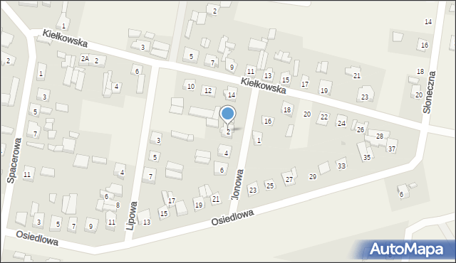 Żodyń, Klonowa, 2, mapa Żodyń