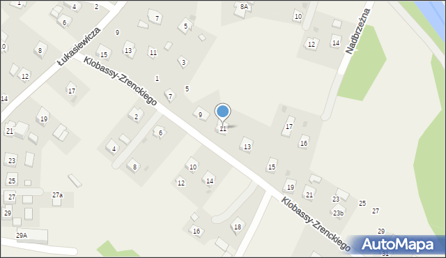 Zręcin, Klobassy-Zrenckiego Karola, 11, mapa Zręcin