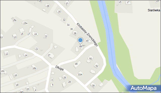 Zręcin, Klobassy-Zrenckiego Karola, 44, mapa Zręcin