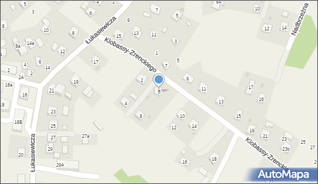 Zręcin, Klobassy-Zrenckiego Karola, 6, mapa Zręcin