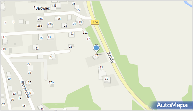 Balice, Kmity Stanisława, 15, mapa Balice