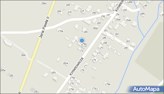 Czarny Dunajec, Kmietowicza, 176, mapa Czarny Dunajec