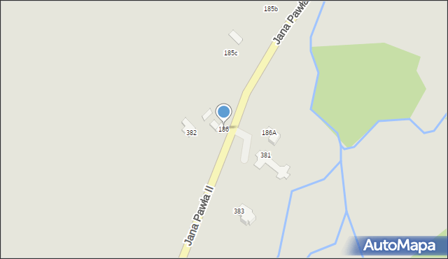 Czarny Dunajec, Kmietowicza, 186, mapa Czarny Dunajec