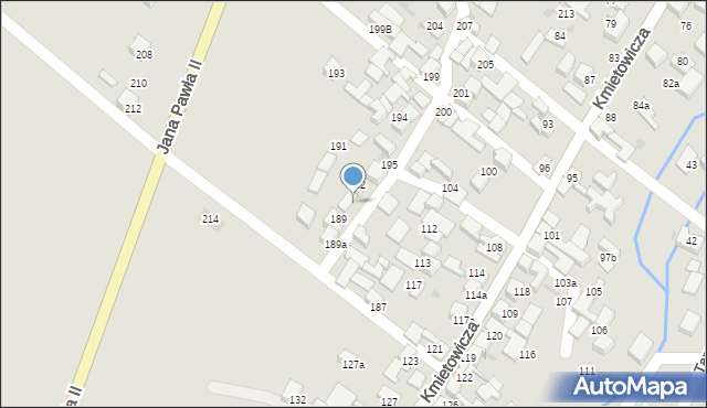 Czarny Dunajec, Kmietowicza, 190, mapa Czarny Dunajec