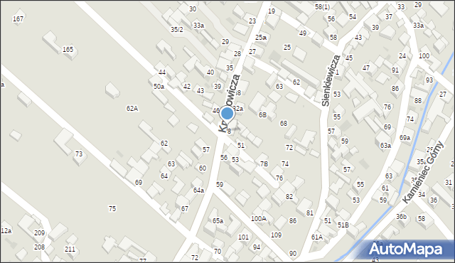 Czarny Dunajec, Kmietowicza, 48, mapa Czarny Dunajec