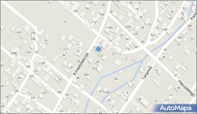 Czarny Dunajec, Kmietowicza, 78, mapa Czarny Dunajec