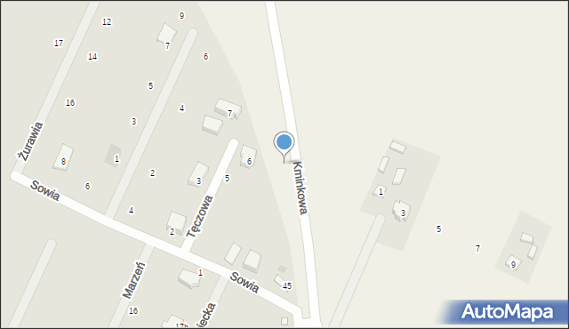 Falęcin, Kminkowa, 14, mapa Falęcin