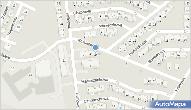 Gdańsk, Kminkowa, 4b, mapa Gdańska
