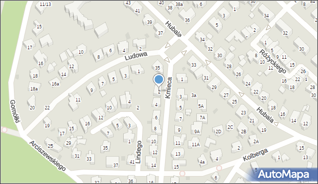 Gdańsk, Kmieca, 2, mapa Gdańska