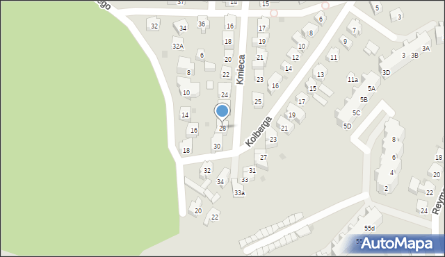 Gdańsk, Kmieca, 28, mapa Gdańska