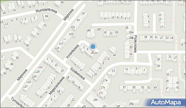 Gdynia, Kminkowa, 12, mapa Gdyni