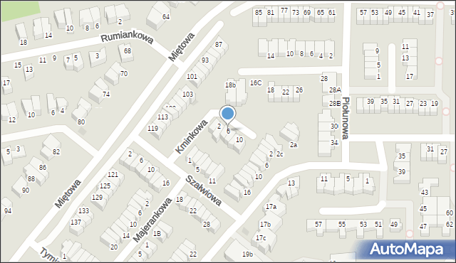 Gdynia, Kminkowa, 6, mapa Gdyni